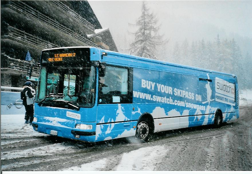 (105'526) - TMR Martigny - Nr. 105/VS 124'028 - Irisbus am 21. M�rz 2008 in Verbier, Medran
