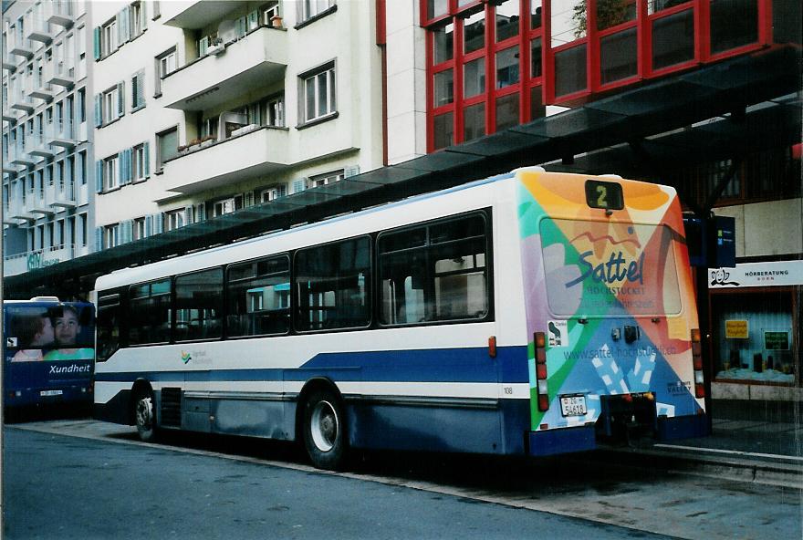 (105'704) - ZVB Zug - Nr. 108/ZG 54'618 - NAW/Hess (ex Nr. 98) am 23. M�rz 2008 beim Bahnhof Zug