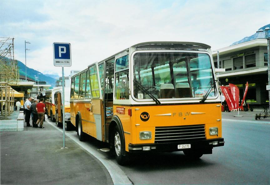 (107'215) - Wittwer, Chur -  P 24'170  - FBW/Gangloff (ex Eggenberger, M�riken; ex AVG Grindelwald Nr. 11; ex P 24'170) am 24. Mai 2008 beim Bahnhof Chur