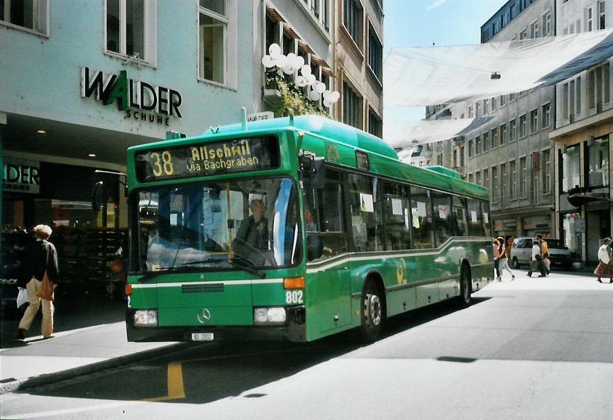 (108'926) - BVB Basel - Nr. 802/BS 2802 - Mercedes am 7. Juli 2008 in Basel, Schiffl�nde