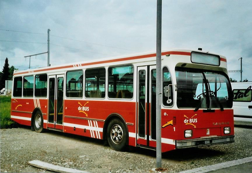 (109'509) - Grundbacher, Aefligen - Nr. 1 - Saurer/R&J (ex AAGK Koppigen Nr. 1; ex STI Thun Nr. 48) am 20. Juli 2008 in Aefligen, Garage
