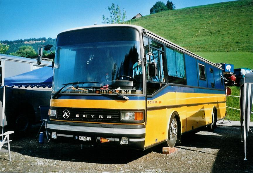 (110'232) - Burri, Aarberg - BE 807 U - Setra (ex AVA Aarberg Nr. 10) am 16. August 2008 in Goldingen, Atzm�nnig