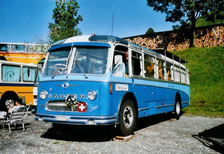(110'305) - Bolliger, Stetten - SH 30'730 - Saurer/R&J (ex Sol�r+Fontana, Ilanz Nr. 8) am 16. August 2008 in Goldingen, Atzm�nnig