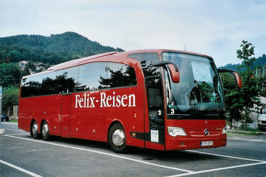 (110'435) - Aus Deutschland: Felix-Reisen, K�ln - Nr. 3/K-MA 5591 - Mercedes am 21. August 2008 in Thun, Seestrasse
