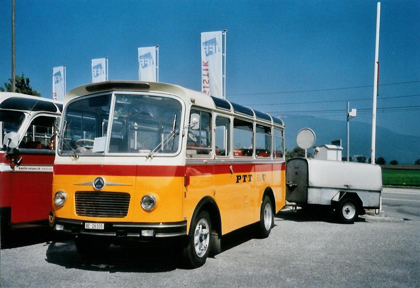 (110'603) - Schmid, Th�rishaus - Nr. 9/BE 26'105 - Saurer/R&J (ex Geiger, Adelboden Nr. 9) am 30. August 2008 in Niederbipp, Saurertreffen