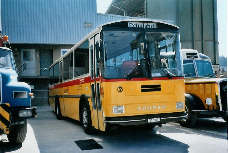 (110'608) - Allemann, Birsfelden - SO 9001 - Saurer/T�scher (ex Semadini, Poschiavo; ex Kasper, Poschiavo; ex PostAuto Graub�nden; ex P 24'285) am 30. August 2008 in Niederbipp, Saurertreffen