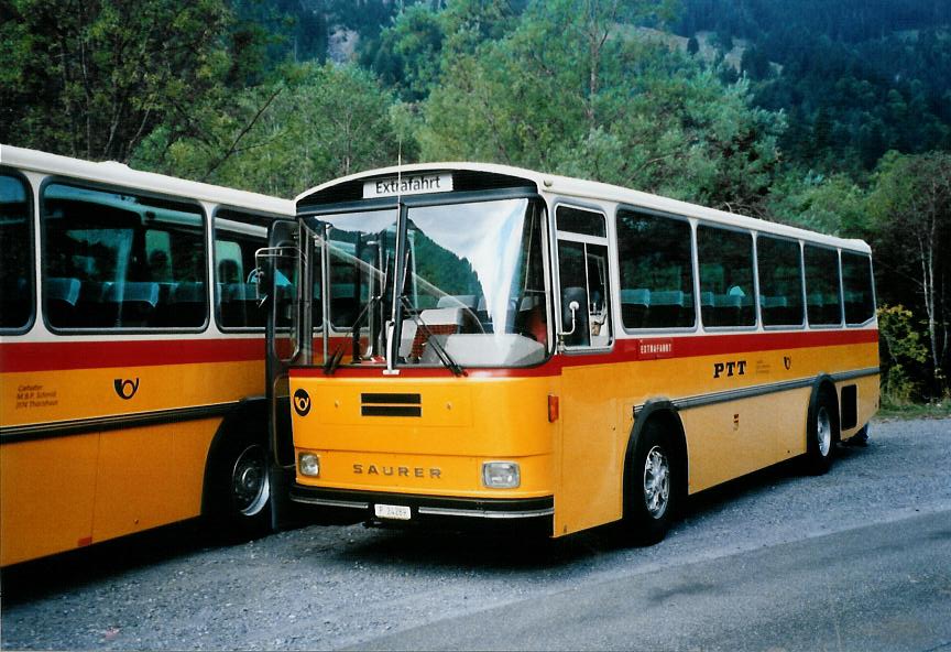 (111'116) - Zimmermann, Niederwangen -  P 24'289  - Saurer/T�scher (ex P 24'289) am 27. September 2008 in Kiental, Tschingelsee