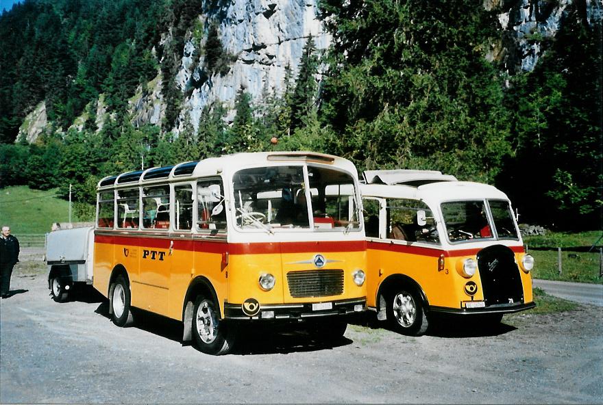 (111'120) - Schmid, Th�rishaus - Nr. 9/BE 26'105 - Saurer/R&J (ex Geiger, Adelboden Nr. 9) am 27. September 2008 in Kiental, Tschingel