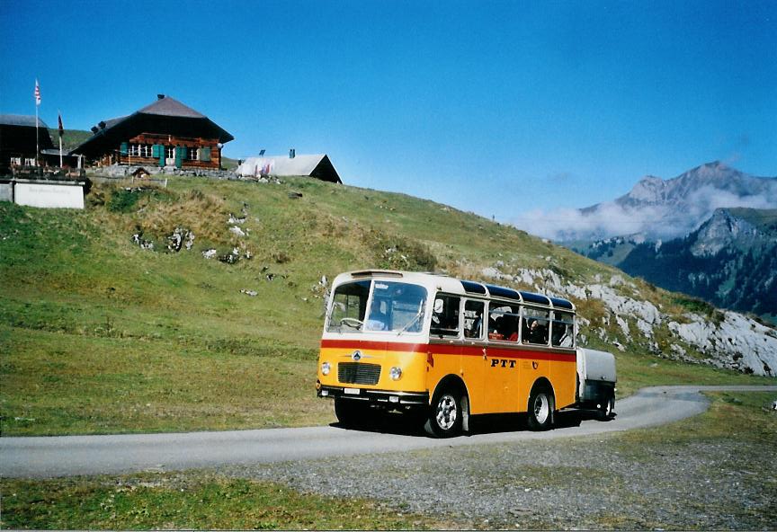 (111'131) - Schmid, Th�rishaus - Nr. 9/BE 26'105 - Saurer/R&J (ex Geiger, Adelboden Nr. 9) am 27. September 2008 in Kiental, Bundalp