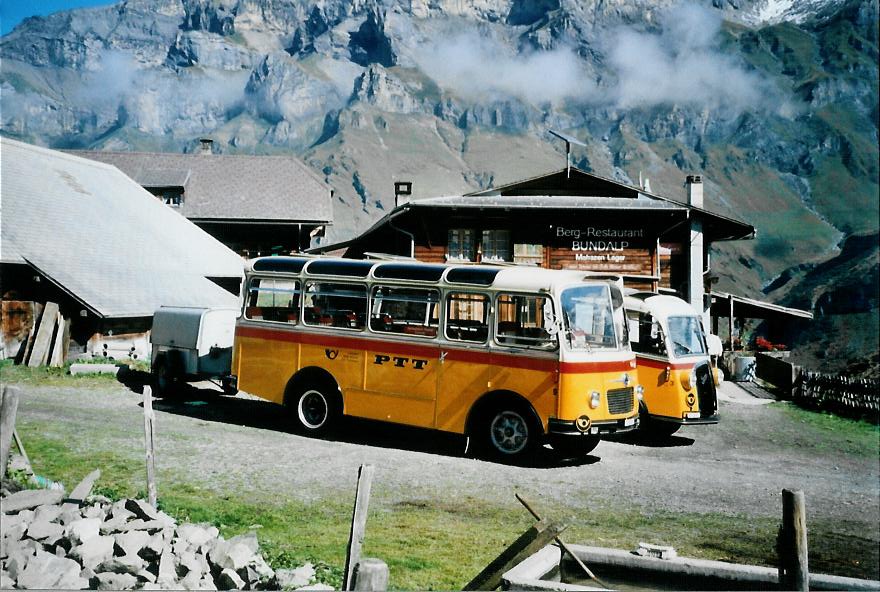 (111'206) - Schmid, Th�rishaus - Nr. 9/BE 26'105 - Saurer/R&J (ex Geiger, Adelboden Nr. 9) am 27. September 2008 in Kiental, Bundalp