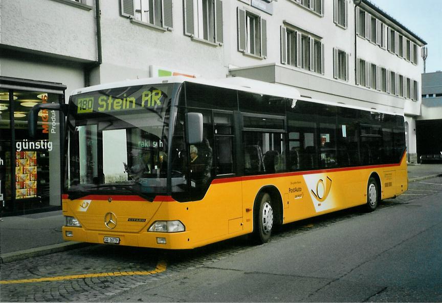 (111'521) - Postautobetriebe Unteres Toggenburg, L�tisburg - SG 16'779 - Mercedes am 13. Oktober 2008 beim Bahnhof Herisau