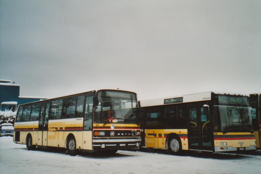 (112'934) - STI Thun - Nr. 44/BE 26'729 - Setra (ex AGS Sigriswil) am 17. Dezember 2008 bei der Schiffl�ndte Thun