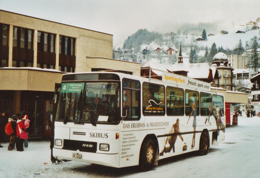(113'418) - EAB Engelberg - OW 10'265 - NAW/Hess (ex RTB Altst�tten Nr. 49) am 26. Dezember 2008 beim Bahnhof Engelberg