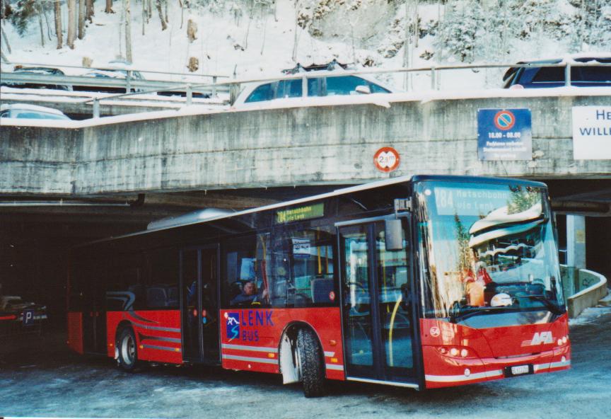 (113'505) - AFA Adelboden - Nr. 54/BE 611'056 - Neoplan (ex VBZ Z�rich Nr. 243) am 2. Januar 2009 in Lenk, Talstation Betelberg