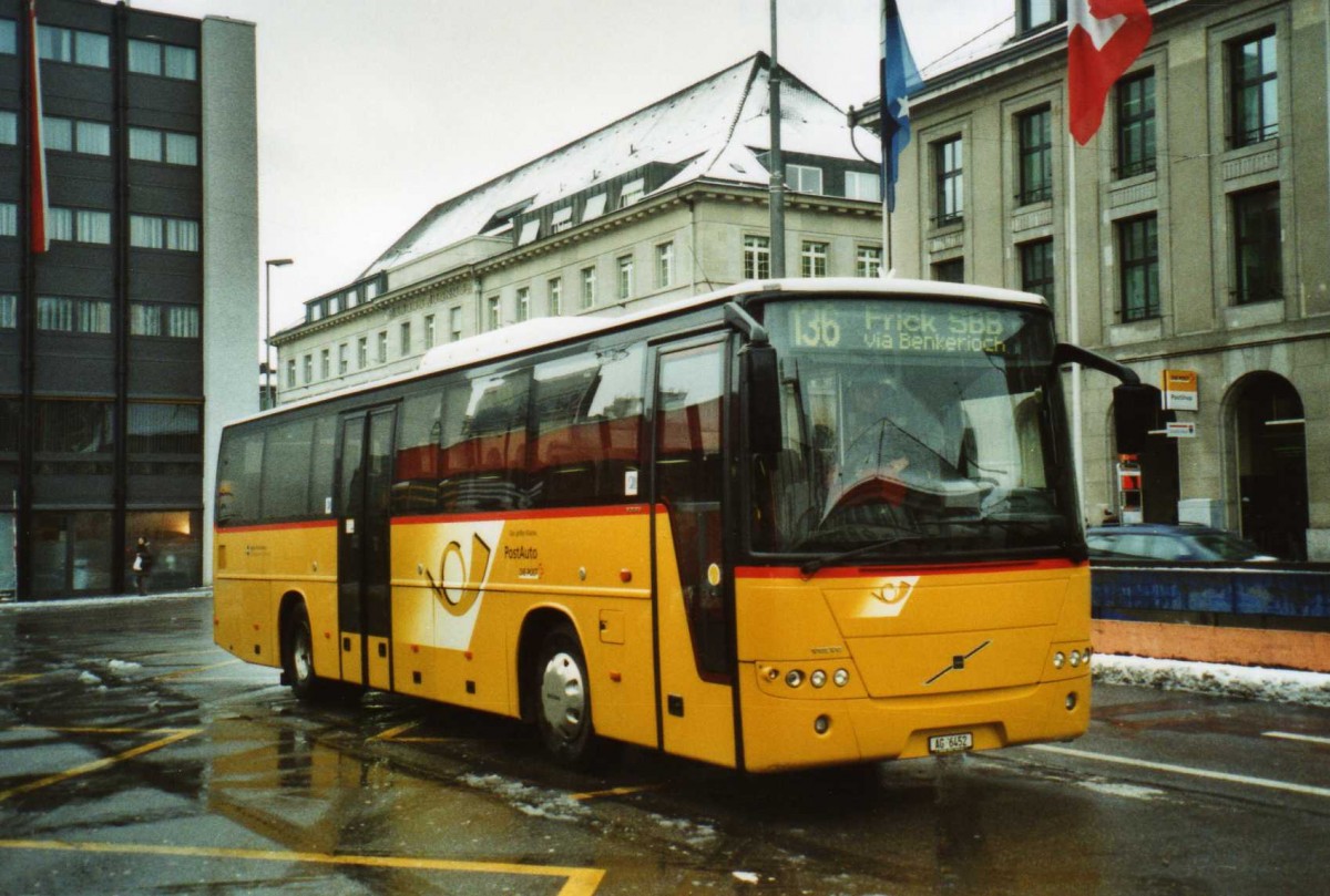 (114'434) - Brem, W�lflinswil - AG 6452 - Volvo am 17. Februar 2009 beim Bahnhof Aarau