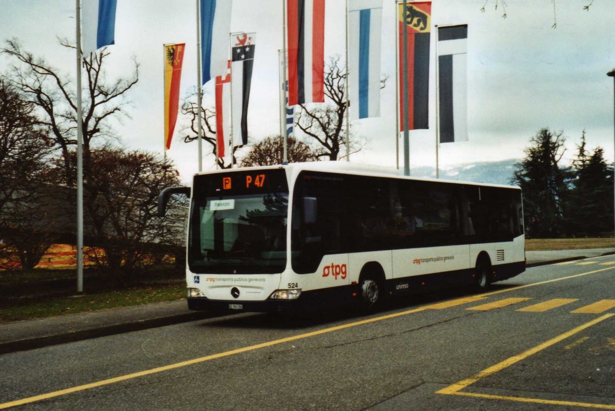 (114'819) - TPG Gen�ve - Nr. 524/GE 960'586 - Mercedes am 8. M�rz 2009 in Gen�ve, Palexpo