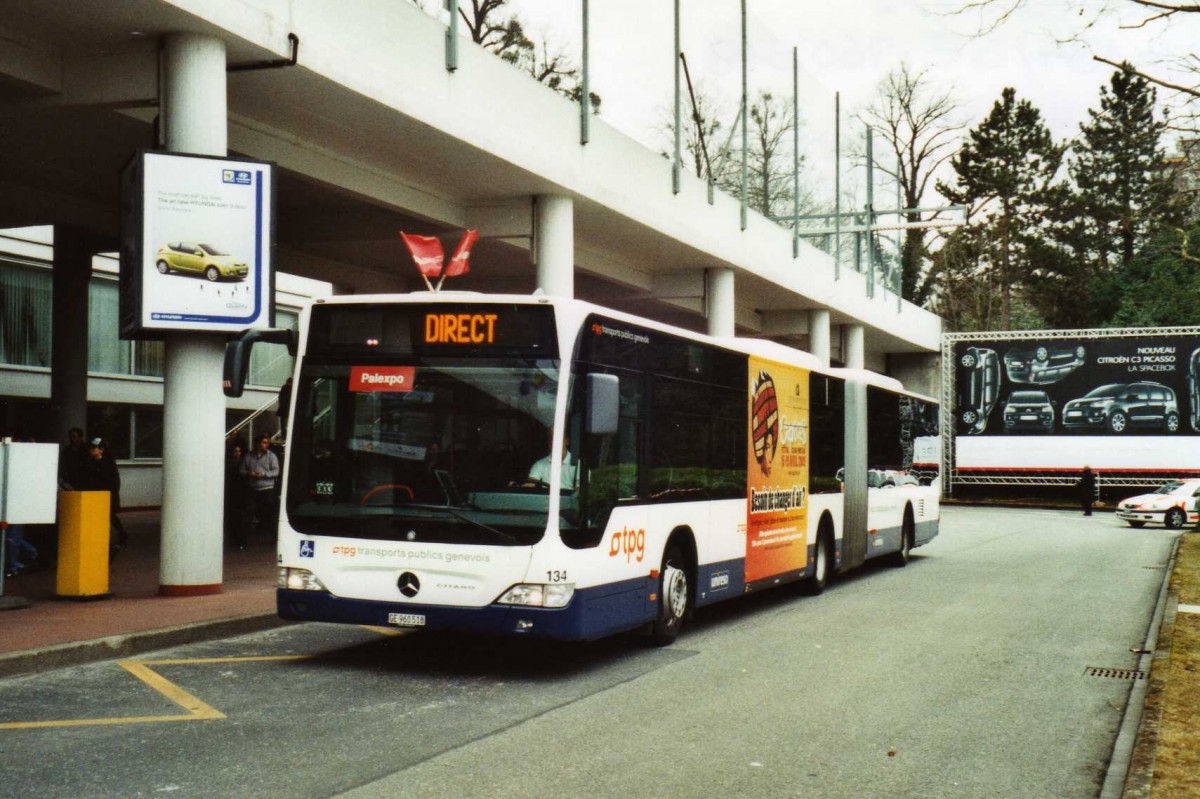 (114'822) - TPG Gen�ve - Nr. 134/GE 960'518 - Mercedes am 8. M�rz 2009 in Gen�ve, Palexpo