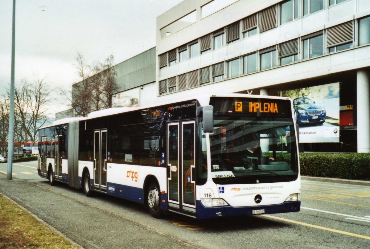 (114'826) - TPG Gen�ve - Nr. 116/GE 960'500 - Mercedes am 8. M�rz 2009 in Gen�ve, Palexpo