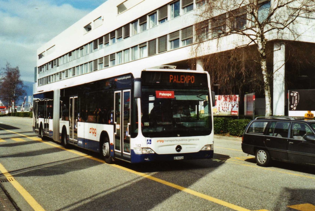 (114'833) - TPG Gen�ve - Nr. 142/GE 960'526 - Mercedes am 8. M�rz 2009 in Gen�ve, Palexpo