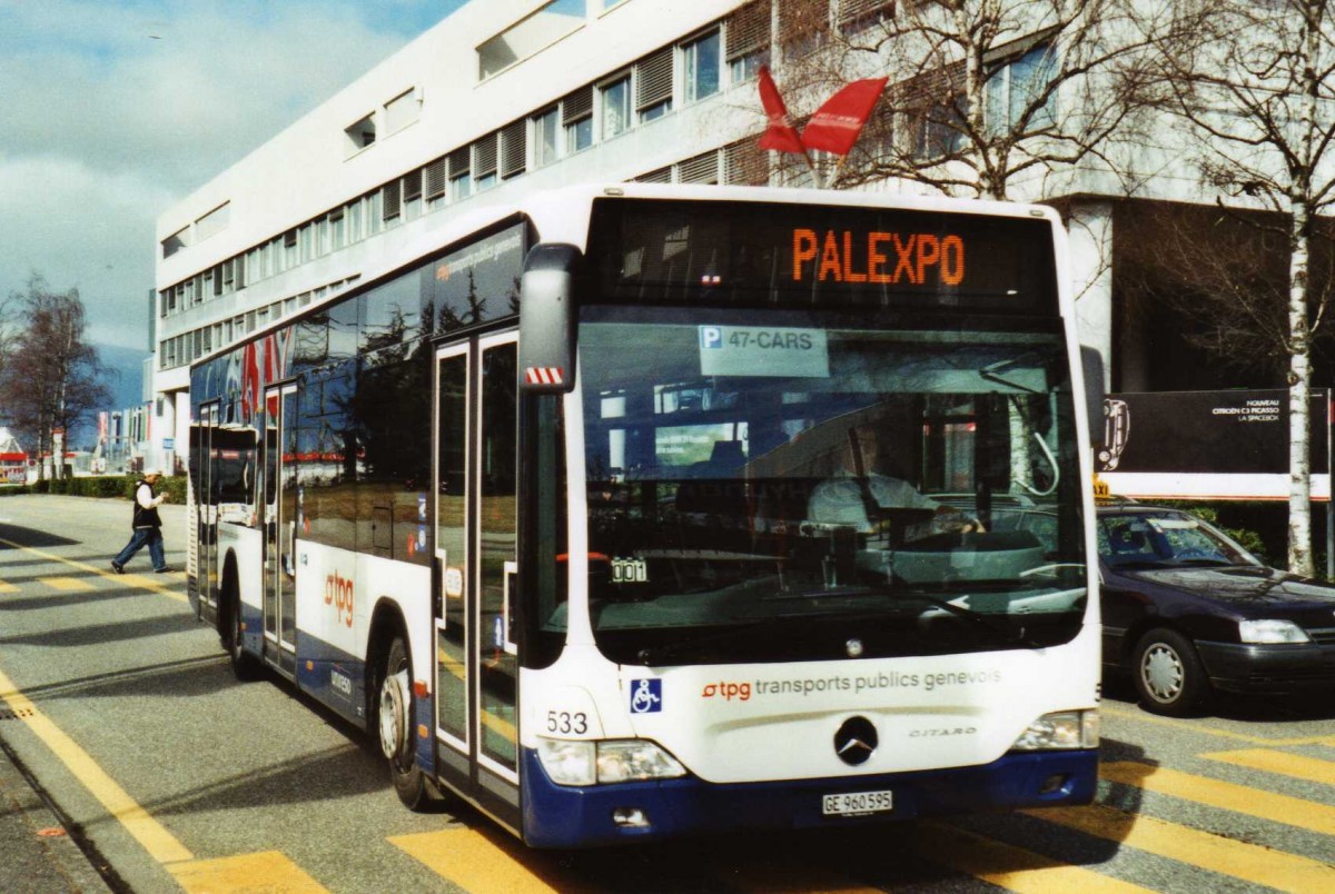 (114'834) - TPG Gen�ve - Nr. 533/GE 960'595 - Mercedes am 8. M�rz 2009 in Gen�ve, Palexpo