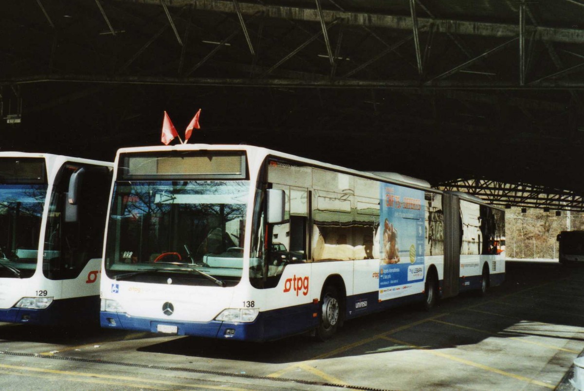 (114'913) - TPG Gen�ve - Nr. 138/GE 960'522 - Mercedes am 8. M�rz 2009 in Gen�ve, D�p�t