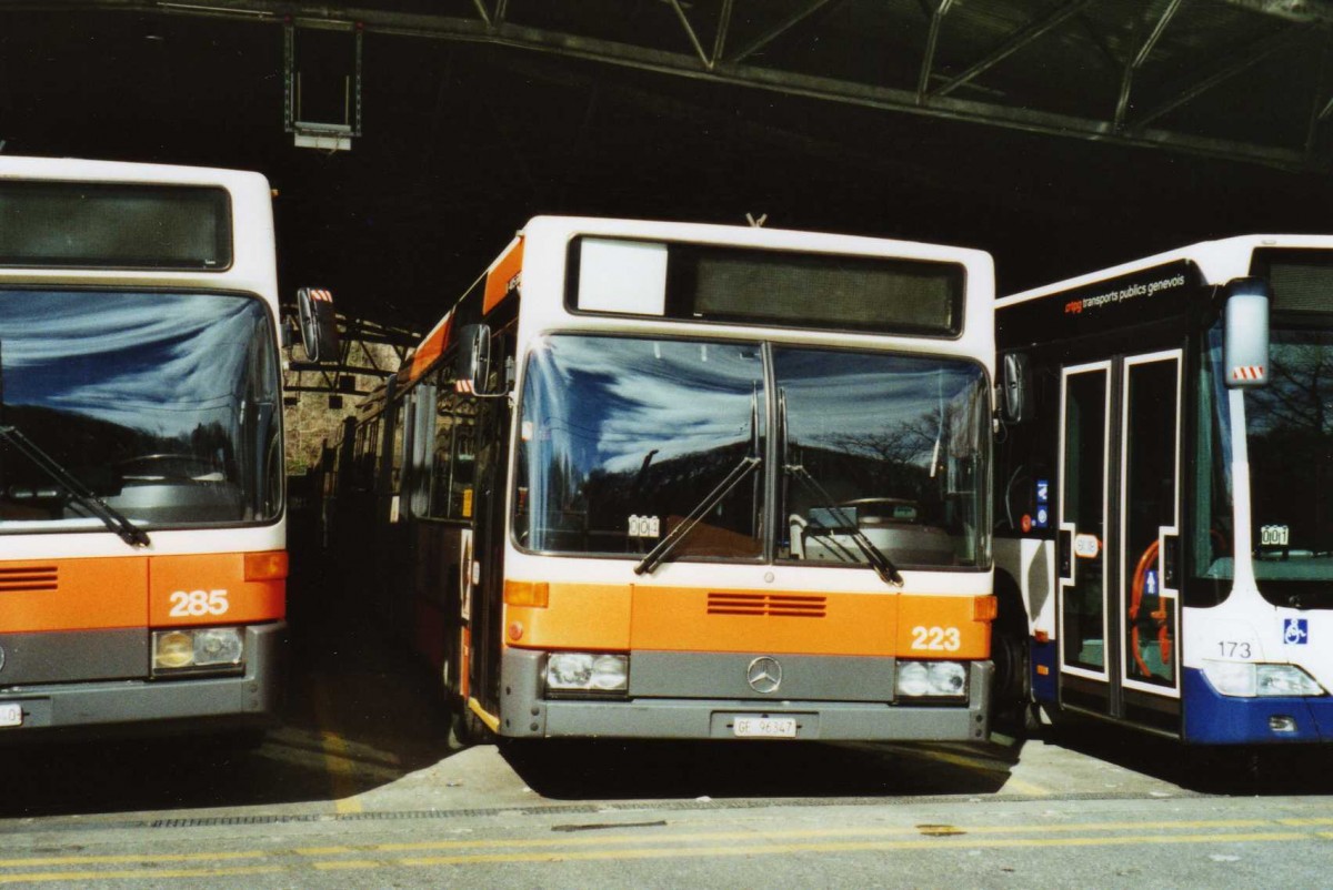 (114'919) - TPG Gen�ve - Nr. 223/GE 96'347 - Mercedes am 8. M�rz 2009 in Gen�ve, D�p�t