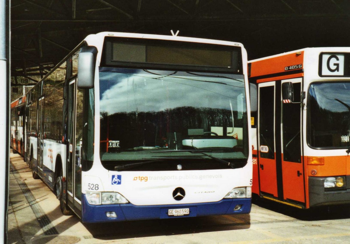 (114'932) - TPG Gen�ve - Nr. 528/GE 960'590 - Mercedes am 8. M�rz 2009 in Gen�ve, D�p�t