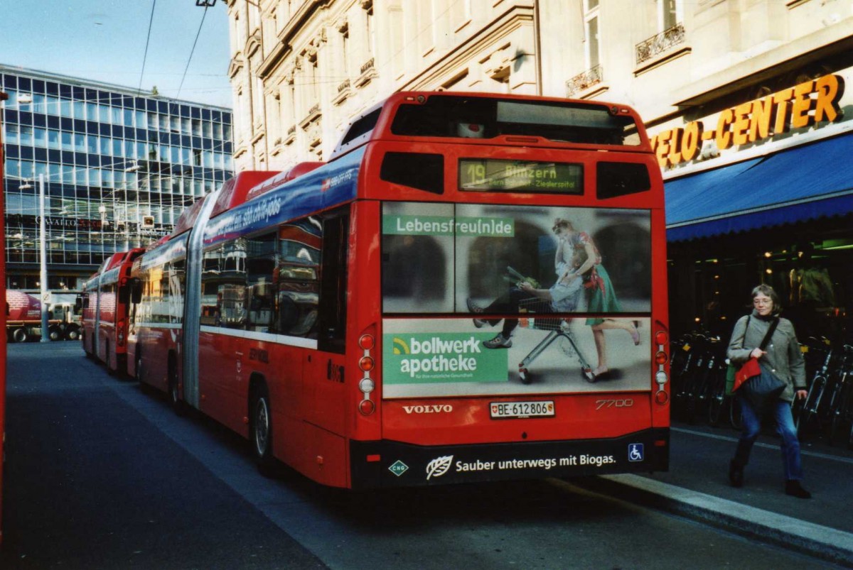 (115'319) - Bernmobil, Bern - Nr. 806/BE 612'806 - Volvo am 16. M�rz 2009 in Bern, Hirschengraben