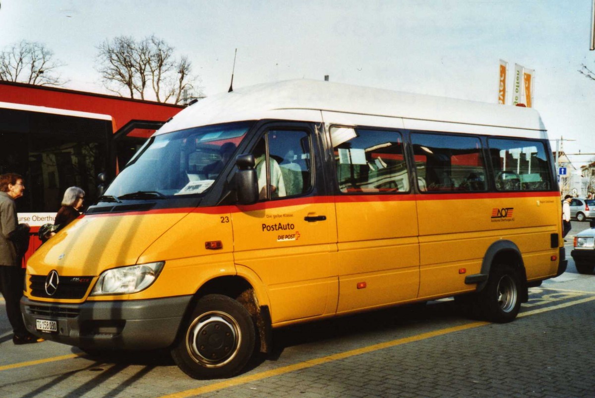 (115'507) - AOT Amriswil - Nr. 23/TG 158'030 - Mercedes am 18. M�rz 2009 beim Bahnhof Amriswil