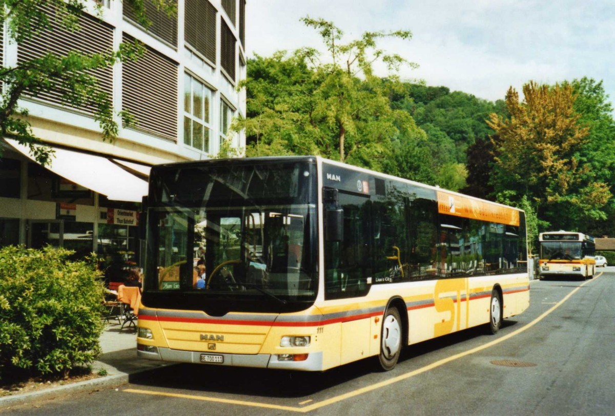 (116'425) - STI Thun - Nr. 111/BE 700'111 - MAN am 11. Mai 2009 bei der Schiffl�ndte Thun
