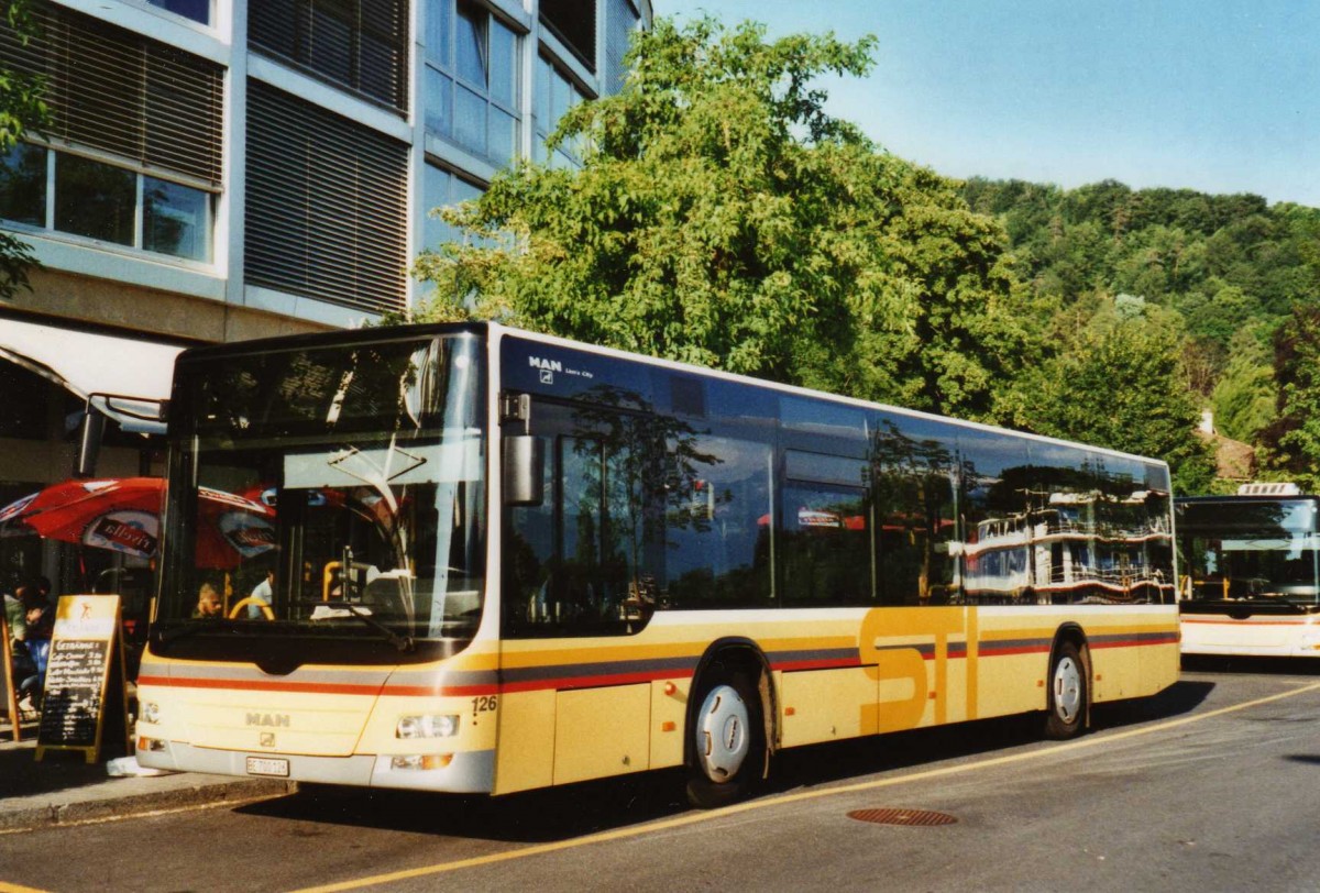 (117'115) - STI Thun - Nr. 126/BE 700'126 - MAN am 4. Juni 2009 bei der Schiffl�ndte Thun