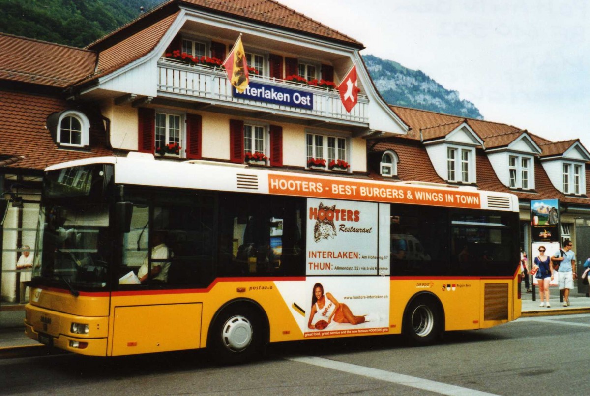 (117'710) - PostAuto Bern - BE 610'532 - MAN/G�ppel (ex P 23'033) am 14. Juni 2009 beim Bahnhof Interlaken Ost