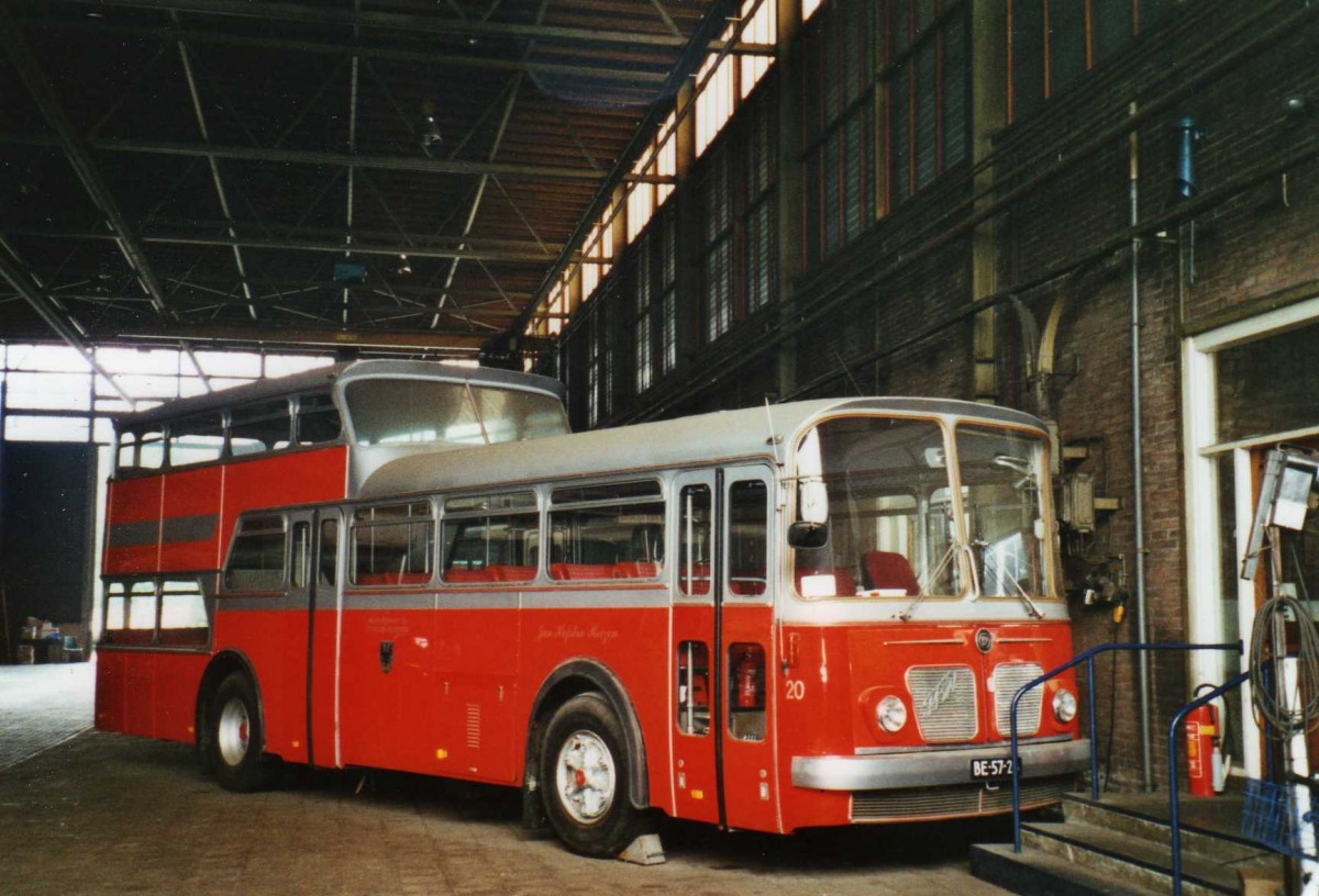 (118'507) - FRAM Drachten - Nr. 20/BE-57-28 - FBW/Vetter-R&J Anderthalbdecker (ex Wespe, Altst�tten; ex AFA Adelboden Nr. 4) am 7. Juli 2009 in Drachten, Autobusmuseum