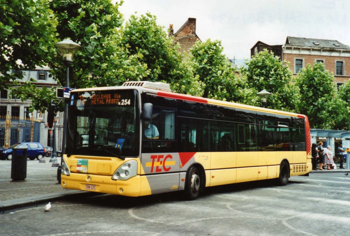 (118'633) - TEC Li�ge - Nr. 5.254/YBN-639 - Irisbus am 8. Juli 2009 in Li�ge, Place Saint-Laurent