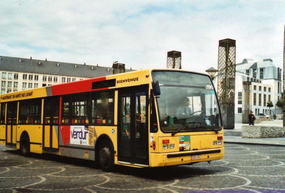 (118'637) - TEC Li�ge - Nr. 5.190/GOS-454 - Van Hool am 8. Juli 2009 in Li�ge, Place Saint-Laurent