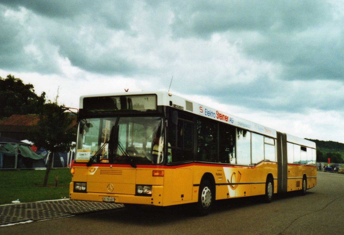 (118'909) - PostAuto Z�rich - Nr. 48/ZH 780'687 - Mercedes (ex Nr. 22; ex P 27'725) am 10. Juli 2009 in Frauenfeld, Open-Air