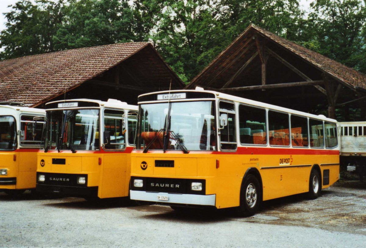 (119'422) - Ruklic, Schaffhausen - SH 17'473 - Saurer/T�scher (ex Schett, Sargans) am 9. August 2009 in Oberburg, Ziegelgut