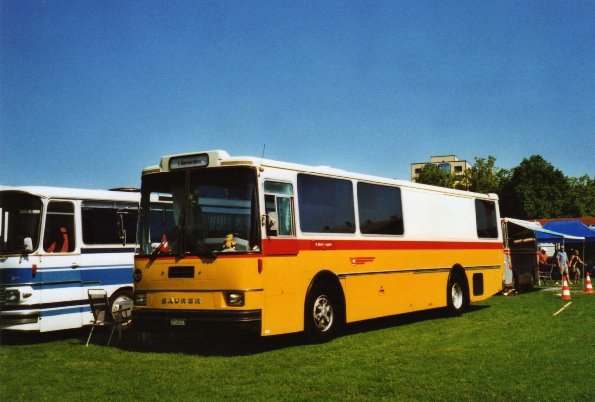 (119'813) - Br�ndli, Z�rich - ZH 180'231 - Saurer/R&J (ex Hofmann, Z�rich; ex Pacciarelli, Grono; ex P 25'661) am 15. August 2009 in Zug, Wohnbustreffen