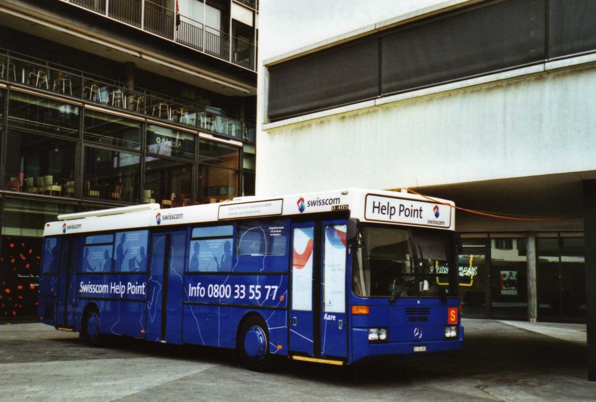 (120'210) - Swisscom, Worblaufen - SO 154'903 - Mercedes (ex VZO Gr�ningen Nr. 26) am 23. August 2009 in Thun, Aarefeldplatz