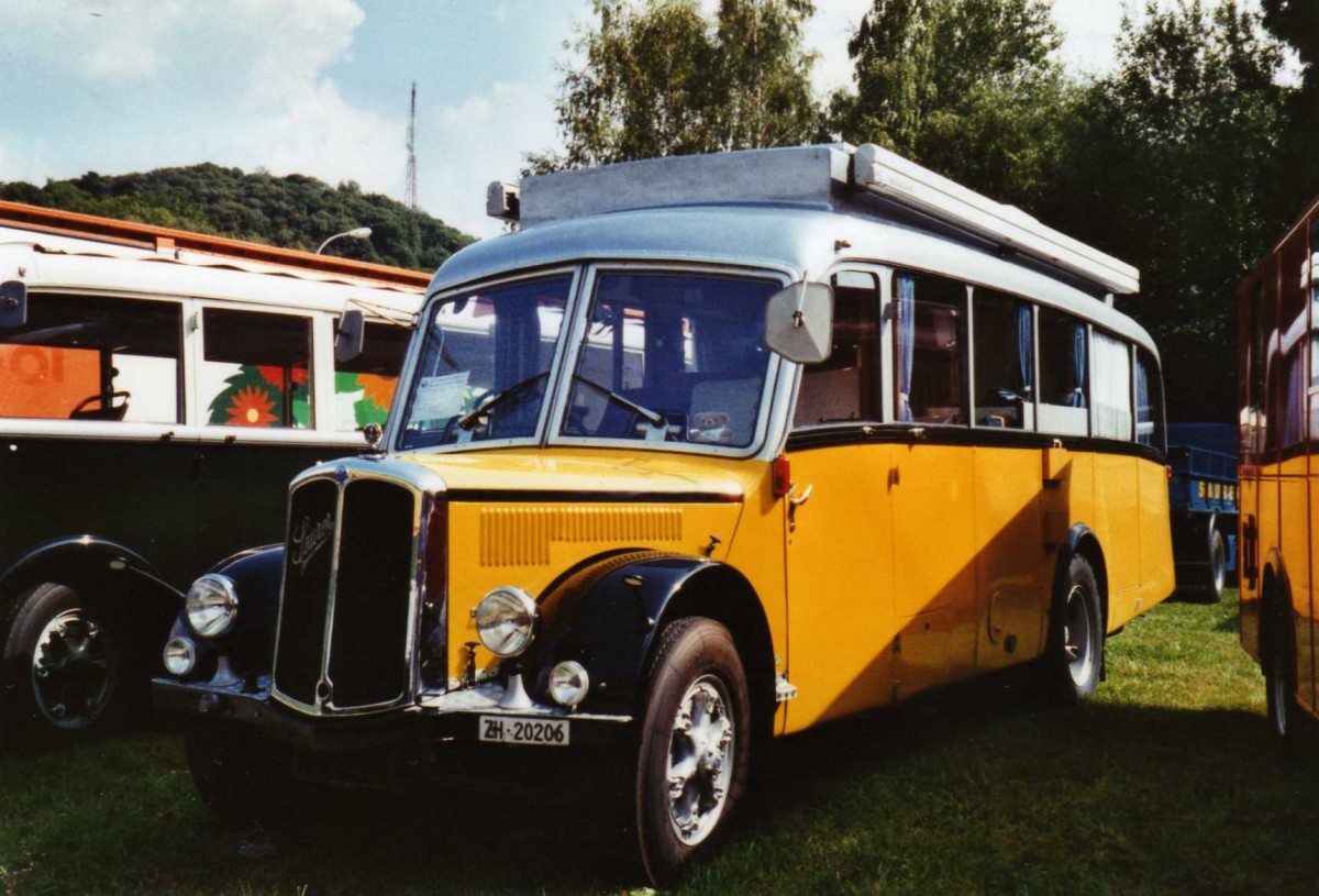 (121'005) - Langenegger A., W�denswil - ZH 20'206 - Saurer/Krapf (ex Tscharner, Thusis) am 12. September 2009 auf dem Monte Ceneri