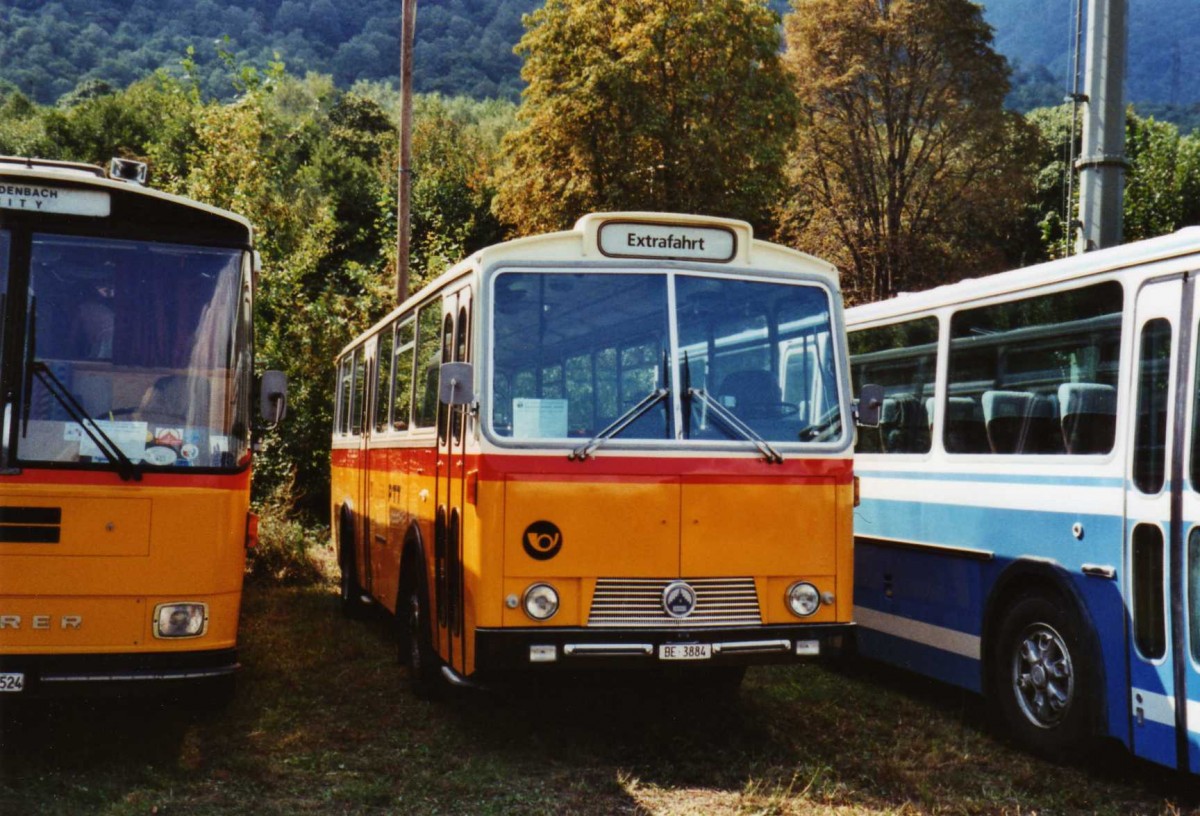 (121'013) - Mauerhofer, Worb - Nr. 3/BE 3884 - Saurer/T�scher (ex Erni, Schupfart Nr. 3; ex P 24'636) am 12. September 2009 auf dem Monte Ceneri