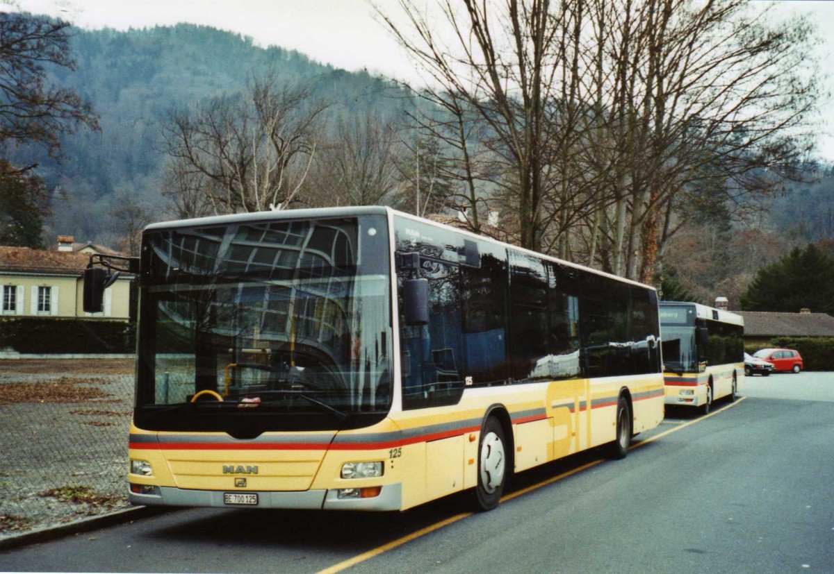 (123'119) - STI Thun - Nr. 125/BE 700'125 - MAN am 15. Dezember 2009 bei der Schiffl�ndte Thun