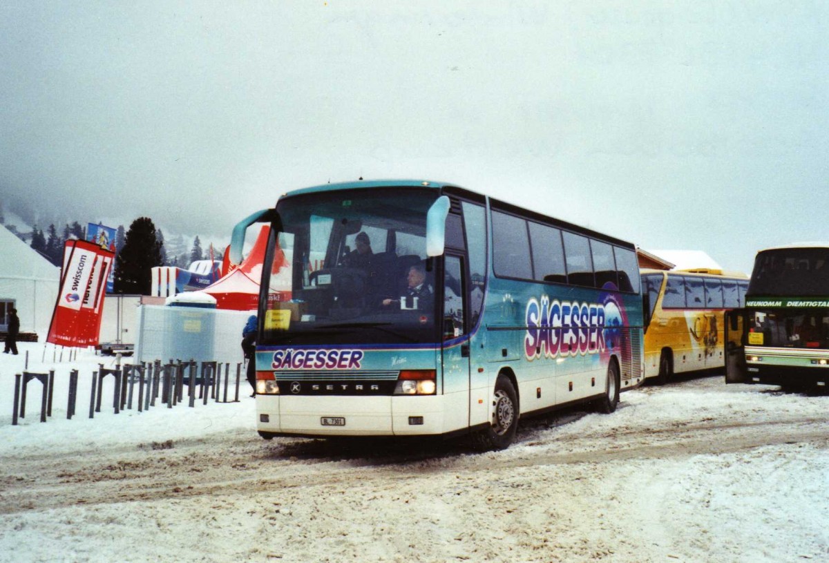 (123'529) - S�gesser, Wintersingen - Nr. 4/BL 7301 - Setra am 9. Januar 2010 in Adelboden, Weltcup