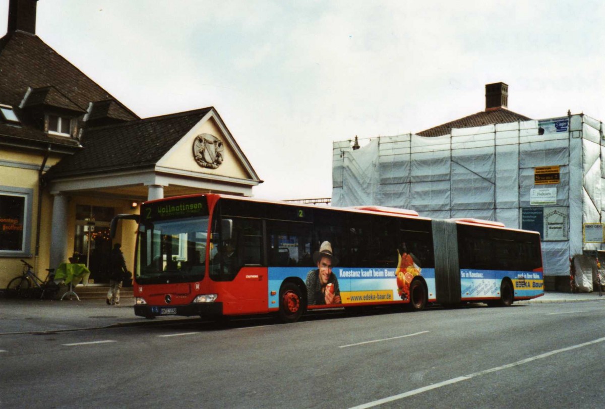 (124'813) - SWK Konstanz - Nr. 58/KN-C 1158 - Mercedes am 10. M�rz 2010 beim Bahnhof Konstanz