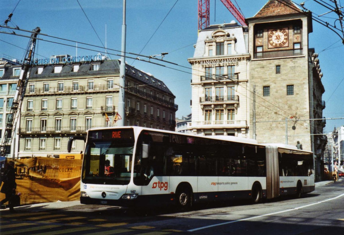 (124'930) - TPG Gen�ve - Nr. 147/GE 960'531 - Mercedes am 13. M�rz 2010 in Gen�ve, Bel-Air