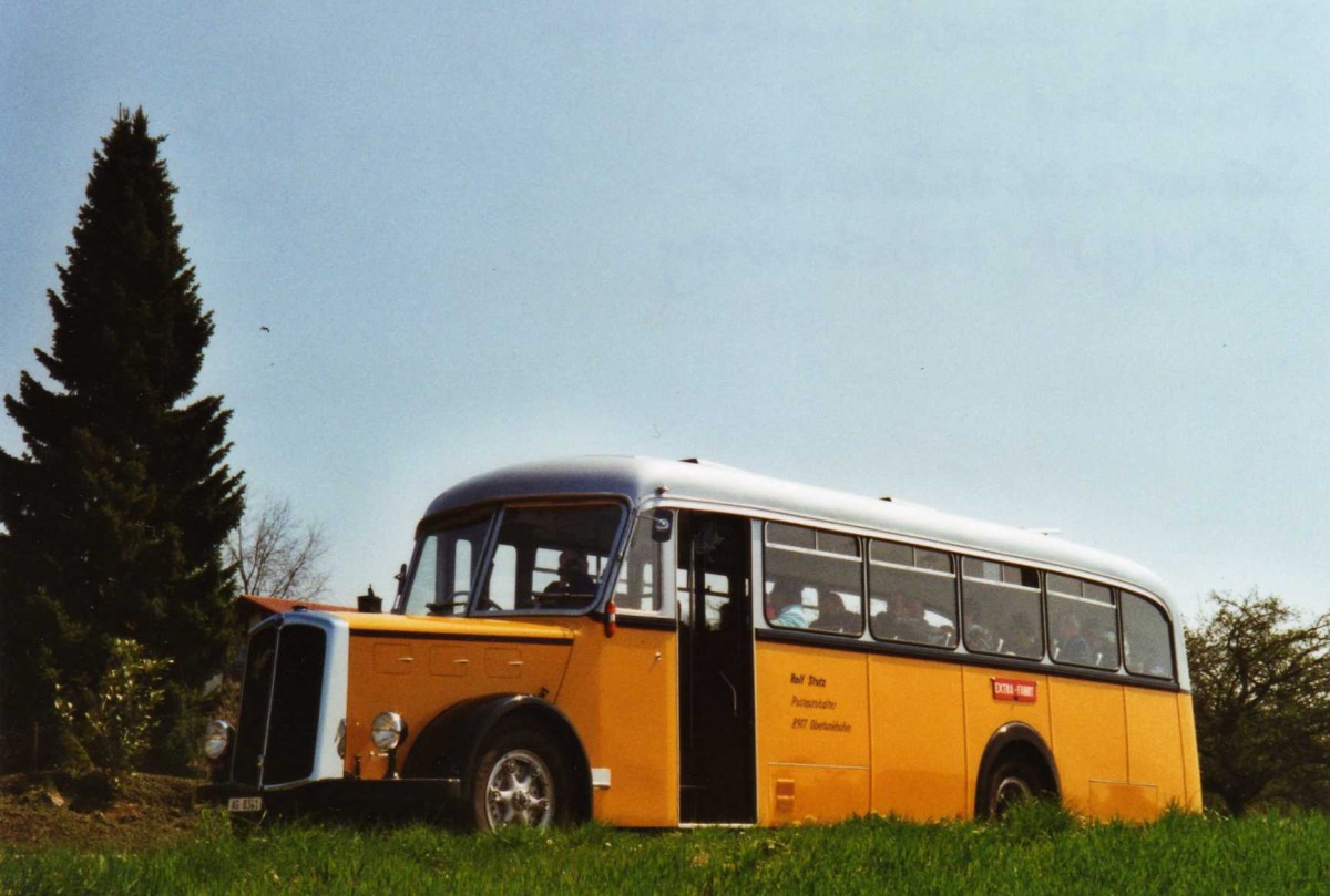 (125'632) - Stutz, Oberlunkhofen - AG 8341 - Saurer/T�scher (ex Dubs, Stallikon) am 24. April 2010 in Aeugst, H�chweg
