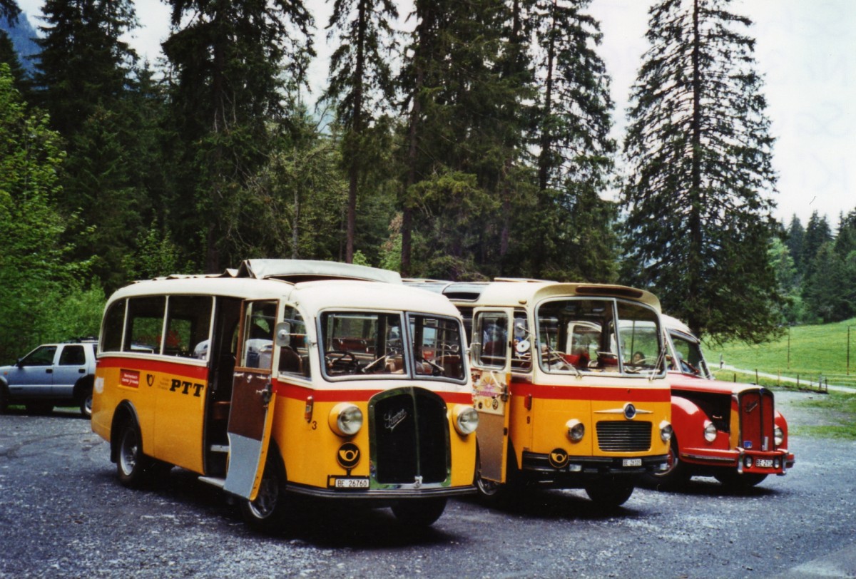 (126'624) - Schmid, Th�rishaus - Nr. 3/BE 26'760 - Saurer/Gangloff (ex Geiger, Adelboden Nr. 3) am 29. Mai 2010 in Kiental, Tschingel