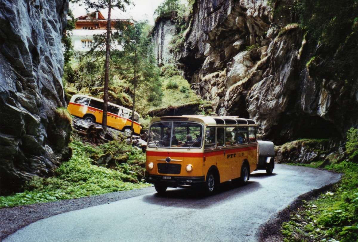 (126'725) - Schmid, Th�rishaus - Nr. 9/BE 26'105 - Saurer/R&J (ex Geiger, Adelboden Nr. 9) am 29. Mai 2010 in der Griesschlucht bei der Griesalp