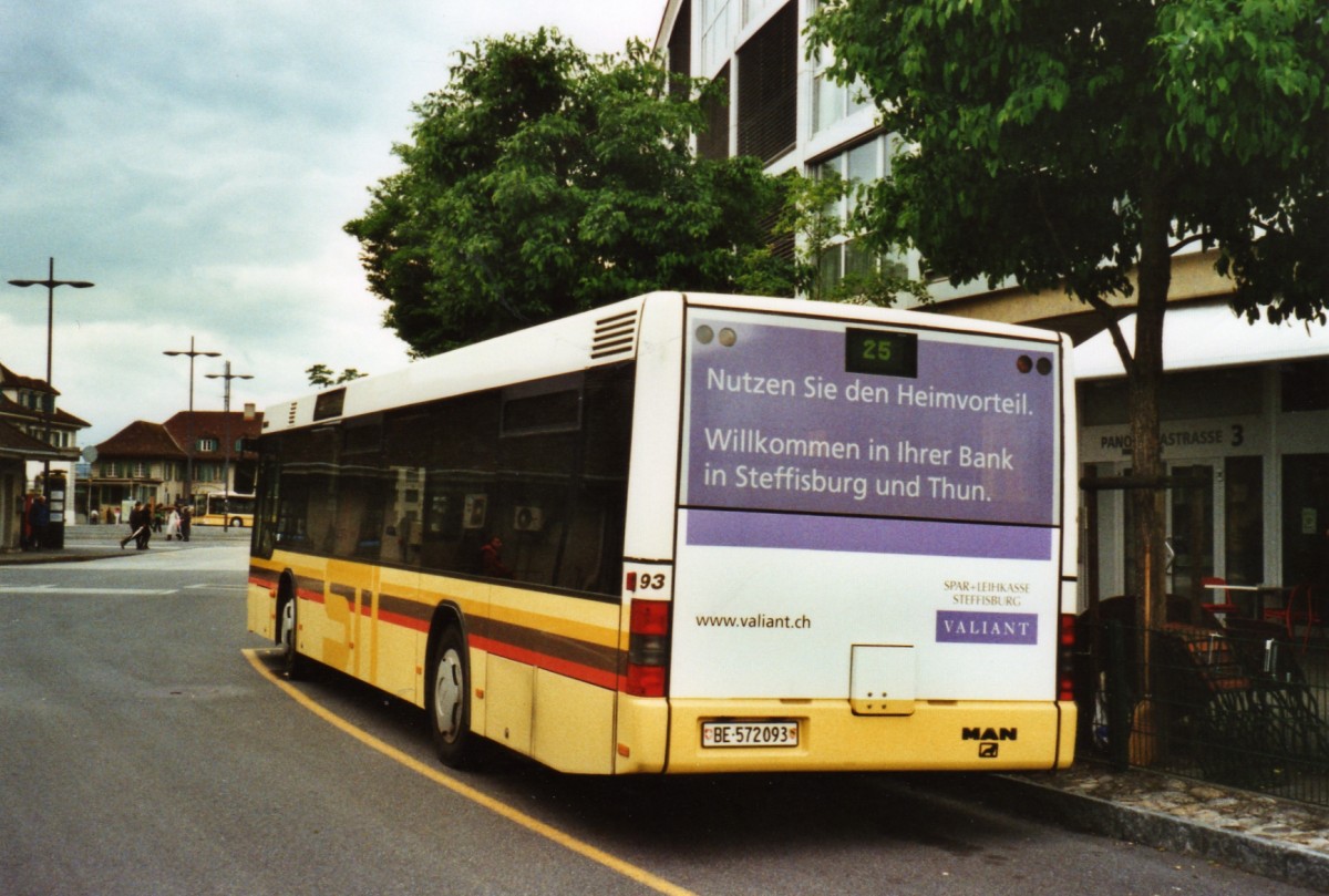 (127'022) - STI Thun - Nr. 93/BE 572'093 - MAN am 20. Juni 2010 bei der Schiffl�ndte Thun