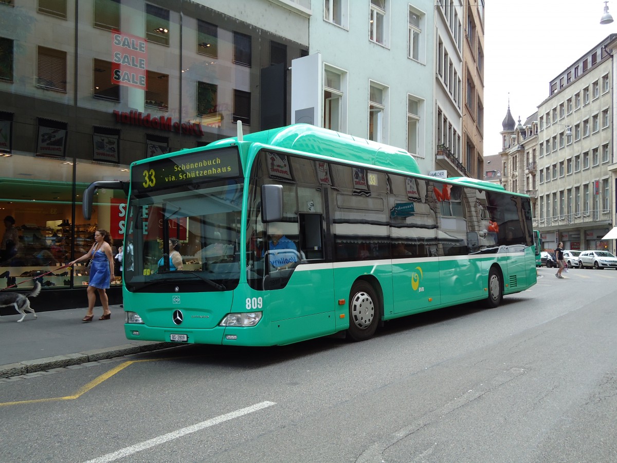 (127'655) - BVB Basel - Nr. 809/BS 2809 - Mercedes am 6. Juli 2010 in Basel, Schiffl�nde